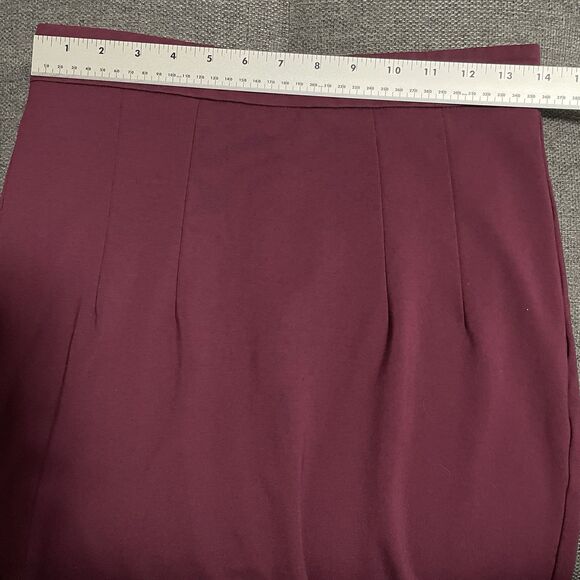 Mary Crafts‎ Burgundy Pencil Skirt Medium - Picture 9 of 9
